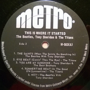 Beatles, The With Tony Sheridan - This Is Where It Started - 1966
