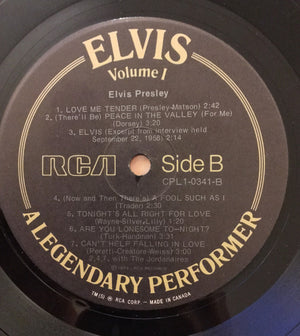 Elvis Presley - A Legendary Performer - Volume 1