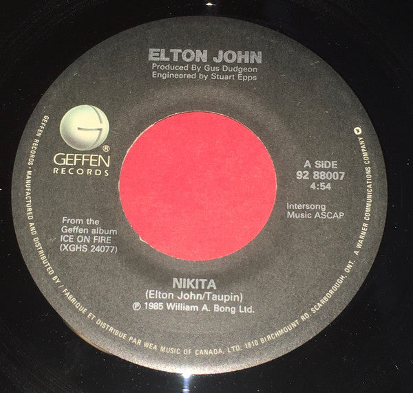 Elton John - Nikita - 1985