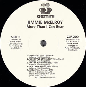 Jimmy McElroy - More Than I Can Bear