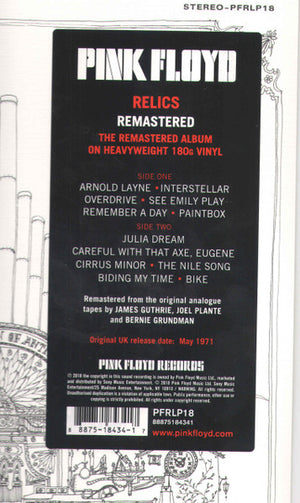 Pink Floyd - Relics - 2018