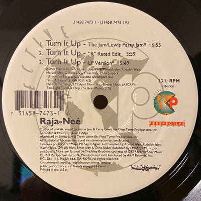 Raja-Neé - Turn It Up - 1994