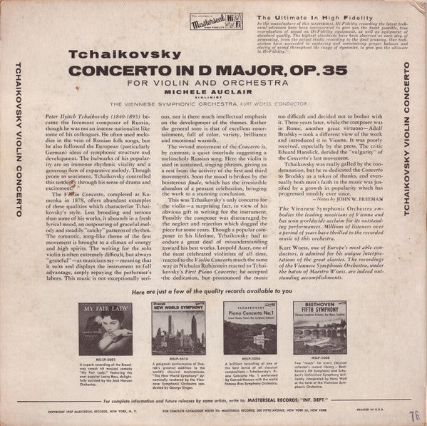 Pyotr Ilyich Tchaikovsky - Violin Concerto