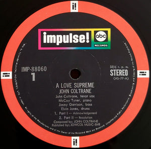 John Coltrane = John Coltrane - A Love Supreme = 至上の愛 - 1972