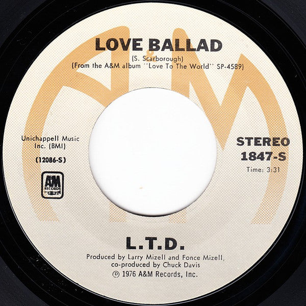L.T.D. - Love Ballad - 1976