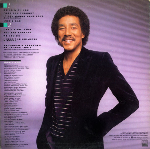 Smokey Robinson - Being With You - 1981