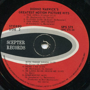 Dionne Warwick - Dionne Warwick's Greatest Motion Picture Hits - 1969