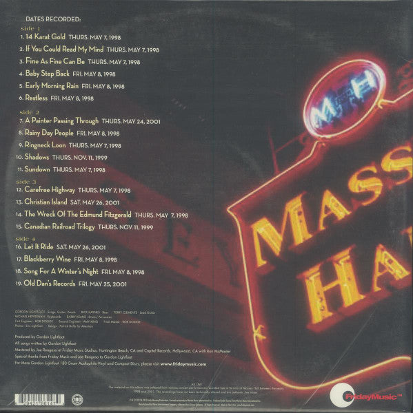 Gordon Lightfoot - All Live - 2012