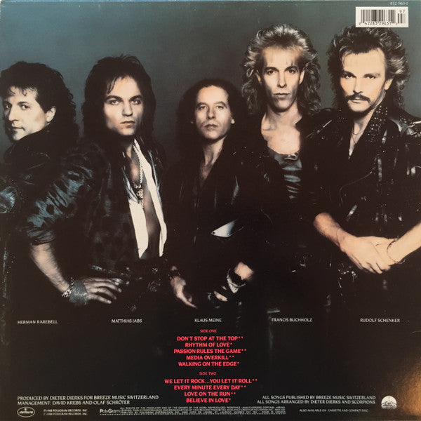 Scorpions - Savage Amusement - 1988