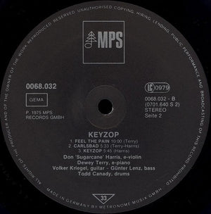 Don "Sugarcane" Harris - Keyzop