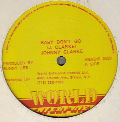 Johnny Clarke - Baby Don't Go / Left With A Broken Heart