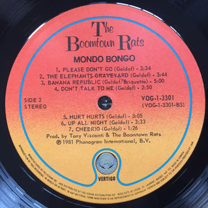 Boomtown Rats, The - Mondo Bongo - 1981