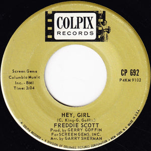 Freddie Scott  - Hey, Girl / The Slide Vinyl Record