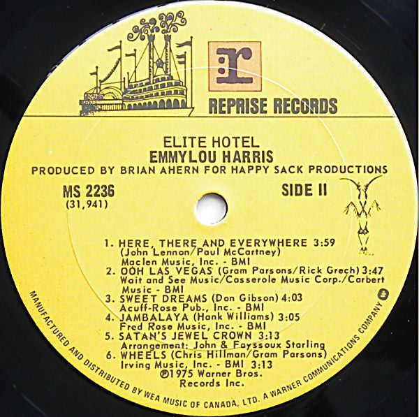 Emmylou Harris - Elite Hotel