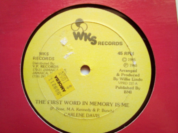 Carlene Davis - The First Word In Memory Is Me