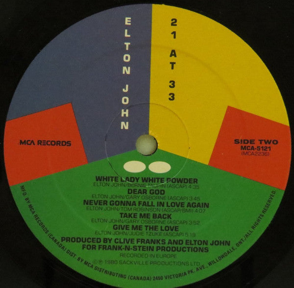 Elton John - 21 At 33