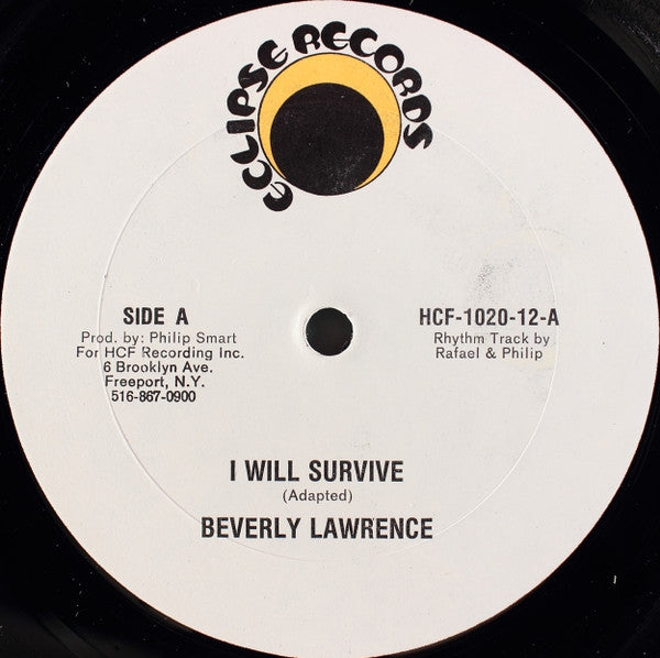 Beverly Lawrence - I Will Survive / I Love You Jerry