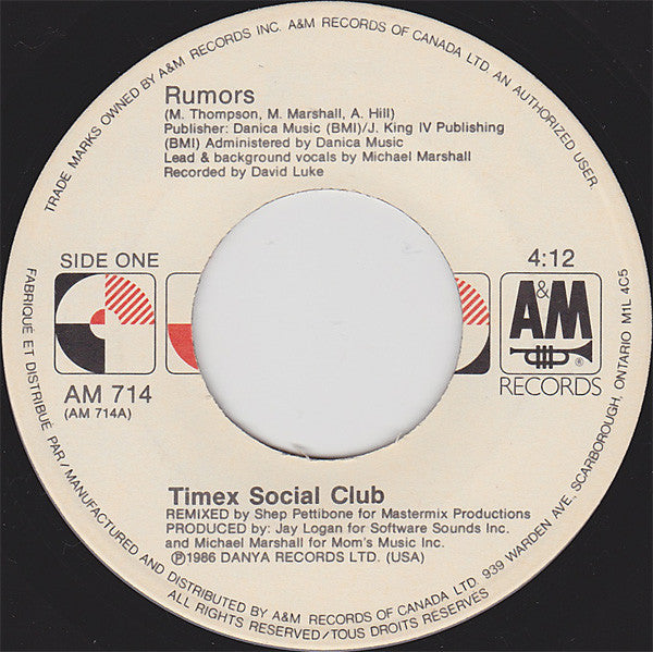 Timex Social Club - Rumors Vinyl Record