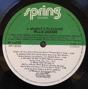 Millie Jackson - A Moment's Pleasure - 1979
