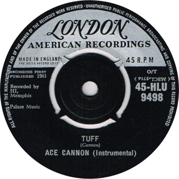 Ace Cannon - Tuff / Sittin' - 1962