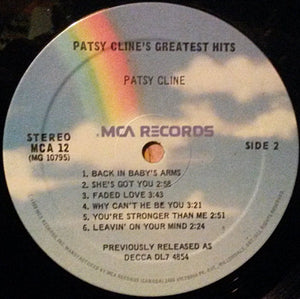 Patsy Cline - Greatest Hits - 1980