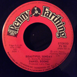 Daniel Boone - Beautiful Sunday/Sleepy Head - 1975