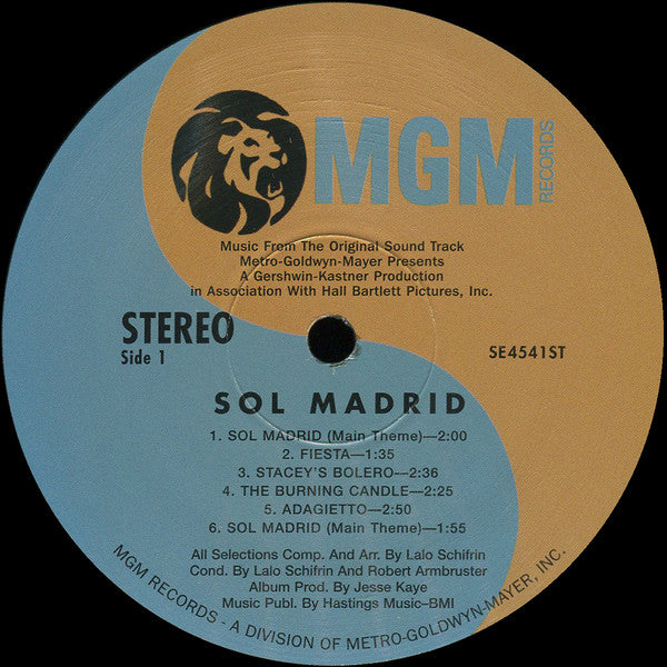 Lalo Schifrin - Sol Madrid (Music From The Original Sound Track) -