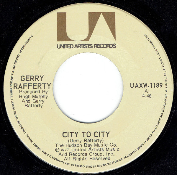 Gerry Rafferty - City To City / Baker Street - 1978