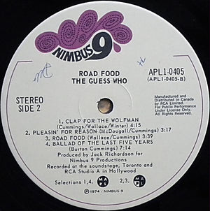 Guess Who, The - Road Food - 1974