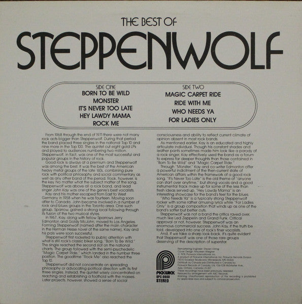 Steppenwolf - The Best Of Steppenwolf