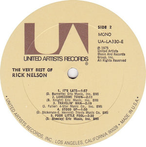 Ricky Nelson (2) - The Very Best Of Rick Nelson