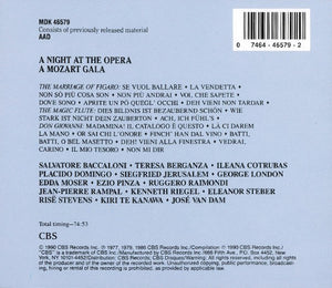 Wolfgang Amadeus Mozart - A Night At The Opera - A Mozart Gala (CD) - 1990