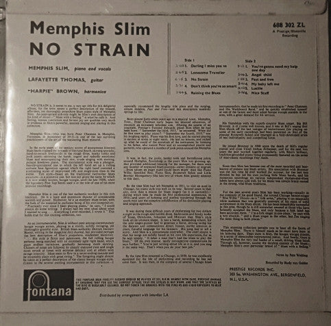 Memphis Slim - No Strain