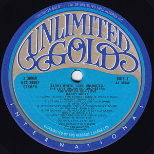 Barry White, Love Unlimited, Love Unlimited Orchestra - The Best Of Our Love - 1980