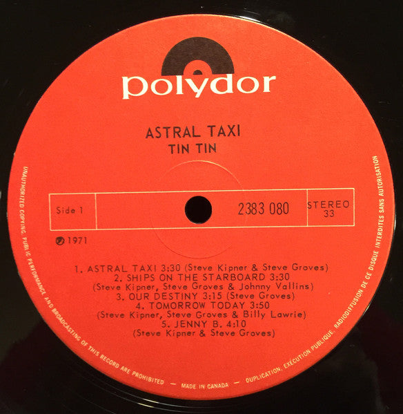 Tin Tin - Astral Taxi - 1971