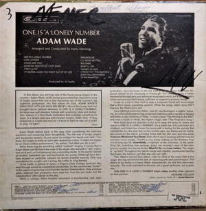 Adam Wade - One Is A Lonely Number - 1962