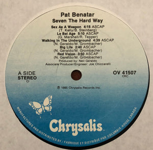Pat Benatar - Seven The Hard Way Vinyl Record