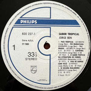 Jorge Ben - Sabor Tropical - 1986