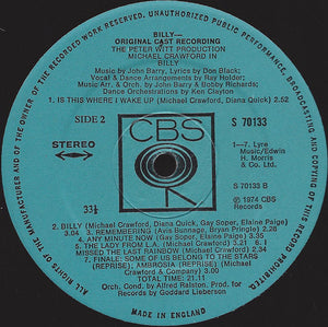 Michael Crawford - Billy — Original Cast Recording - 1974