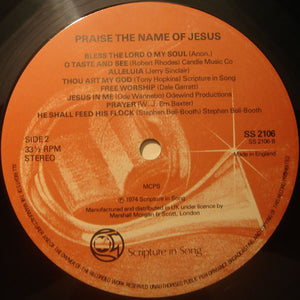 David And Dale Garratt - Praise The Name Of Jesus: A Live Expression Of Worship In The Outdoors - 1974