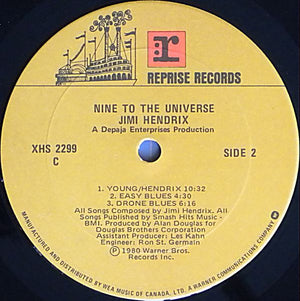 Jimi Hendrix - Nine To The Universe - 1980