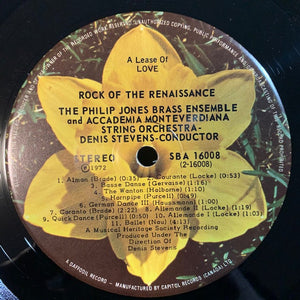 Philip Jones Brass Ensemble And Orchestra Of The Accademia Monteverdiana - Rock Of The Renaissance - 1972