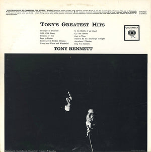 Tony Bennett - Tony's Greatest Hits -