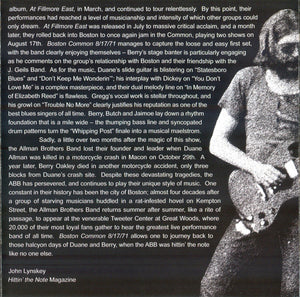 Allman Brothers Band, The - Boston Common 8-17-71 (CD) - 2007