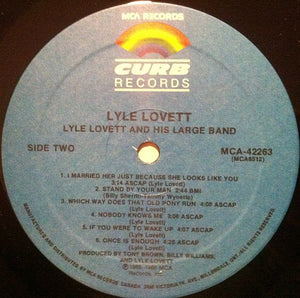 Lyle Lovett And His Large Band - Lyle Lovett And His Large Band - 1989