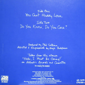Phil Collins - You Can't Hurry Love - 1982