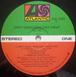AC/DC - Dirty Deeds Done Dirt Cheap - 1981
