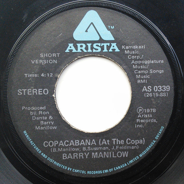 Barry Manilow - Copacabana (At The Copa)