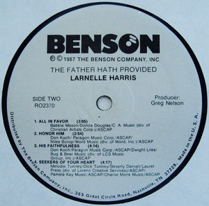 Larnelle Harris - The Father Hath Provided - 1987