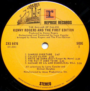 Kenny Rogers & The First Edition - The Ballad Of Calico - 1972